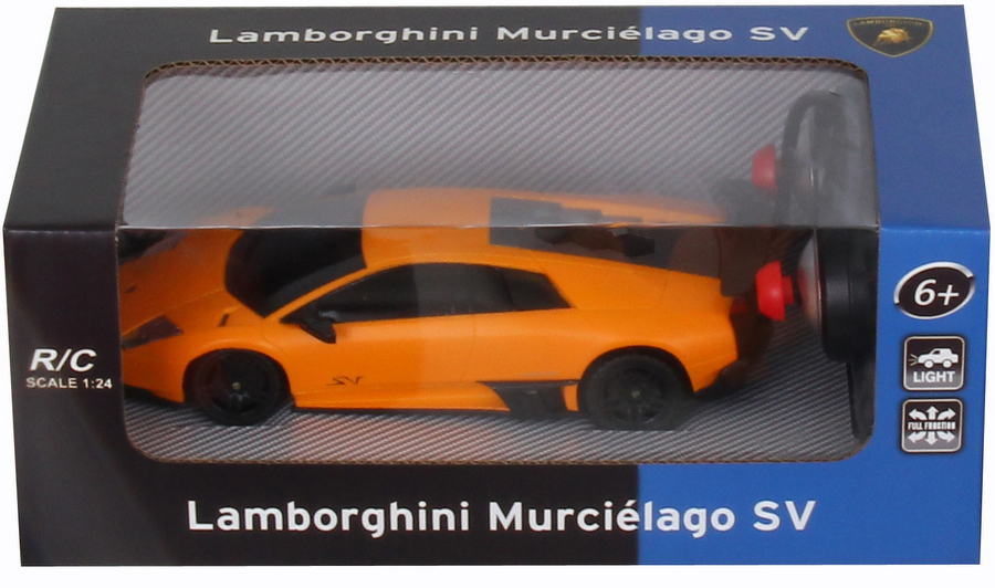 Радиоуправляем Модел 1:24 – R/C Lamborghini Murciélago SV LP670 със USB Зарядна Батерия, 27×14×11 см
